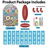 DIY Wooden Annual Reading Count Ornament  Year's Reading Tracker Desk Kit Track up to 999 Books, Comes with a Base