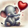 Diamond Painting -DIY Full Square Drill Elephant(35*35CM）