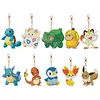 10PCS Diamond Art Keyring Pokemon Double Sided for Adult Kid Purse Handbag Decor