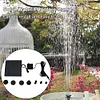 1.2W Solar Water Fountain Pump 180L/H with 6 Nozzles for Water Feature Outdoor
