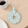 Handmade Knitted Coaster Supplies DIY Hand Woven Round Floral Coasters Set Bohemian Pattern Creative Coaster Crafts Knit Kit Heat Insulation Braided Mug Mat For Home Wall Decor Gift Office