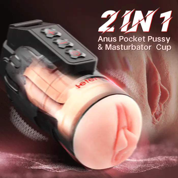 XPORNTOY-Flash - Vibrating APP Control Masturbation Cup 
