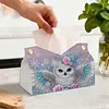 DIY Diamond Painting Creative Design Leather Handmade Tissue Holder Rhinestones Decorative Tissue Box Craft Kits