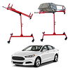 [US Local Warehouse] Multifunction Paint Stand Bumper Stand Adjustable 90 Degree Rotating Paint Holder with 4 Wheels Hang Automotive Panels Fenders Bumpers Car Parts
