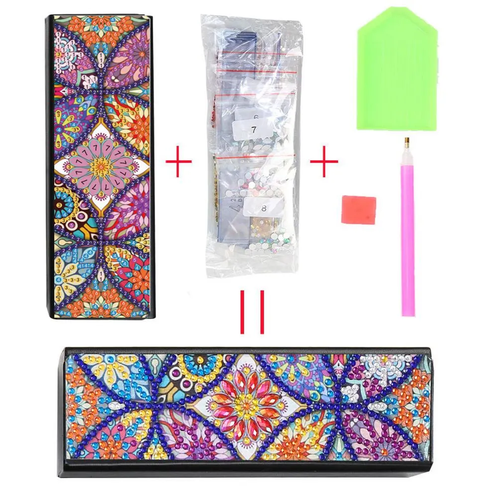DIY Diamond Painting Sunglasses Case Portable Leather Glasses Storage Box