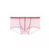Men's Low Waist Sexy Transparent Ice Silk Seamless Ultra-Thin Boxer Briefs