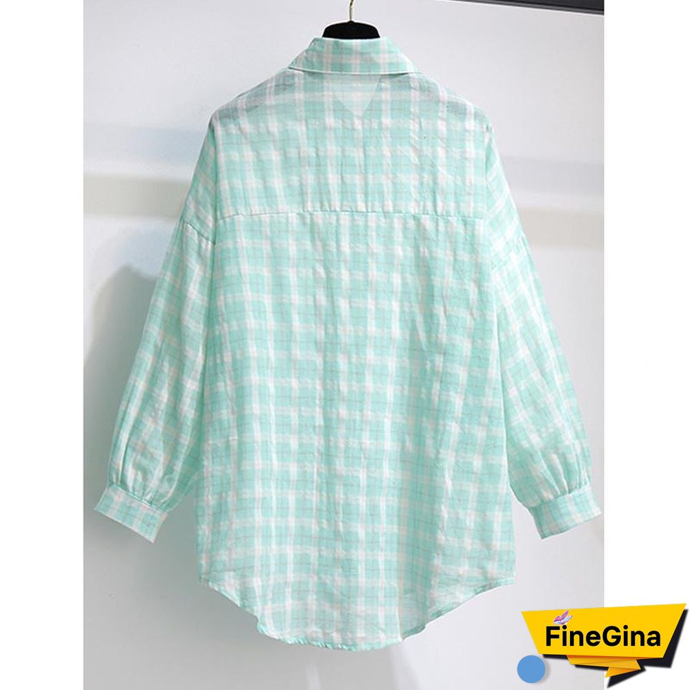 Fashion Green Plaid Three-Piece Set P11571