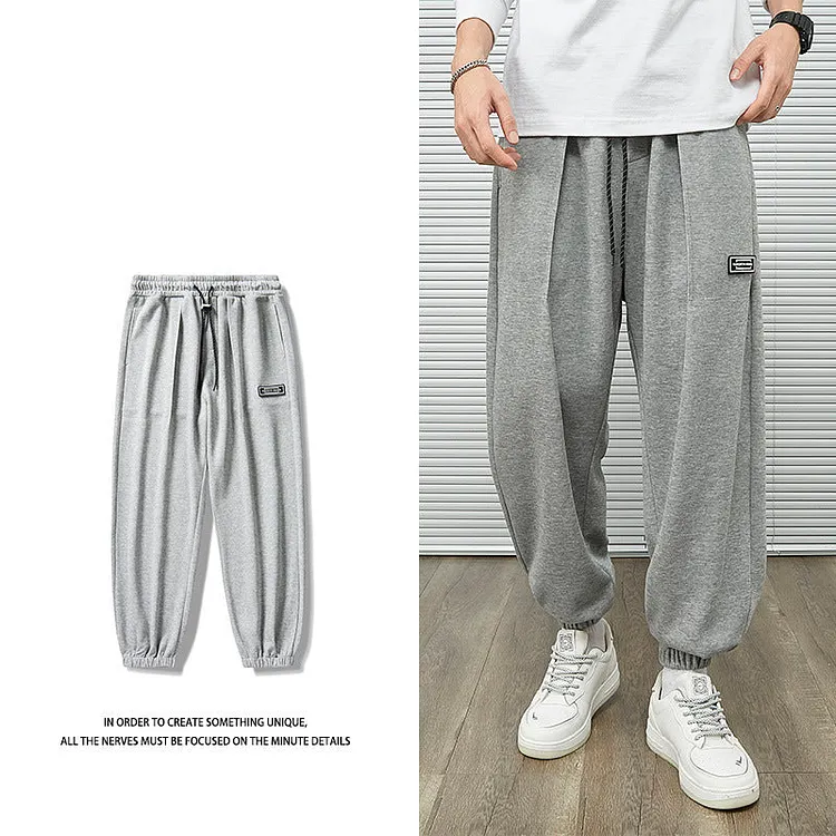 Grey Sweatpants Autumn and Winter Pants Men's Casual Pants Men's Long Pants Loose