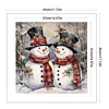 (Stamped/Counted) Christmas Snowman-11CT Cross Stitch 45*45cm