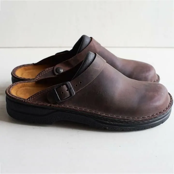 Unisex -Soft Leather Slippers - Proven Plantar Fasciitis Foot And Heel Pain Relief