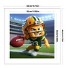 (Stamped/Counted) Green Bay Packers Football-11CT Cross Stitch 40*40cm