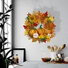 DIY Autumn Pumpkin Diamond Painting Wreath（Single-Sided）