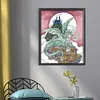 >SALE<Embroidery Cotton Thread 14CT Print Castle Guardian Cross Stitch Kit 40x49cm