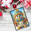 (US Local)50-Page A5 Snowman Diamond Painting Notebook for Adult Holiday Birthday Gift