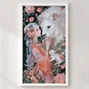 Girl Lion-14CT Stamped Cross Stitch 40*70cm/15.75*27.56in (Big Size)