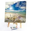 Beach-Paint by Numbers Acrylic Painting 20*20cm