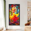 （Big Size)Dancing Girl Glass Painting-Paint by Numbers Acrylic Painting 40*80CM