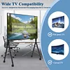 [US Local Warehouse] Universal Rolling Tv Stand for 86-110 Inch Screens Heavy Duty Whiteboard Stands Max Load 485LBS/220kg Smart Board Stand with Lockable Wheels