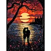 Diamond Painting-DIY Full Round Drill Lakeside Lovers