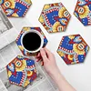 7pcs Crystal Drink Coasterss Diamond painting jewelry