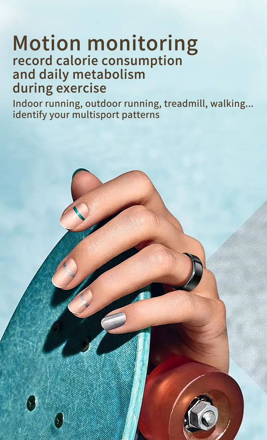 New Smart Ring Heart Rate Blood Oxygen Sleep Monitoring Tracking Ring