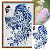 (Multi-Style) Blue And White Porcelain-11CT Stamped Cross Stitch 40*40cm/40*60cm
