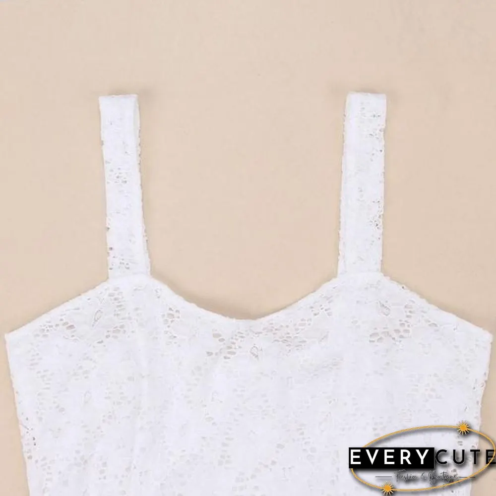 Sexy Ladies Lace Floral Bodycon Strap Tank Top Vest Shirt Blouse Sleeveless Women Casual Strappy
