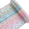 12/24 Rolls Adhesive Tape Reusable Flower Washi Tape Set Artwork Decorative Tape DIY Diamond Art Accessories