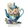 >SALE<2D Flat Flower Cup Print DIY Desktop Diamond Art Kits Bedroom Table Decoration