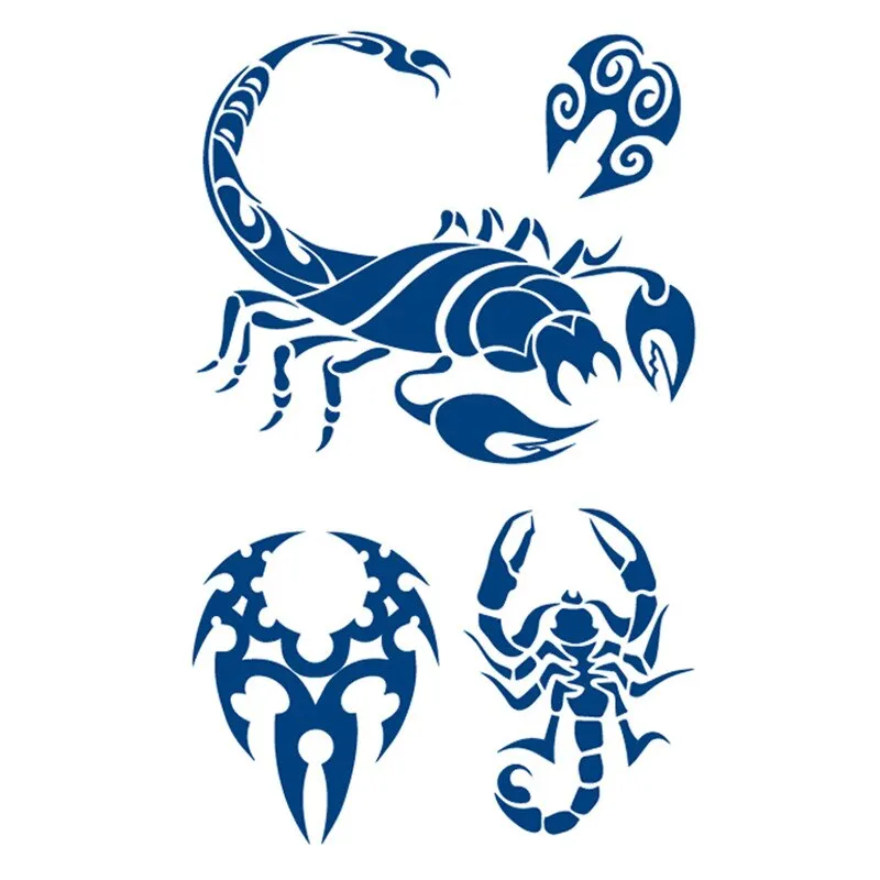 Tattoos Semi-permanent Waterproof Temporary Tattoos Butterfly Rose Scorpion Body Art Full Fake Tatoo Women Men