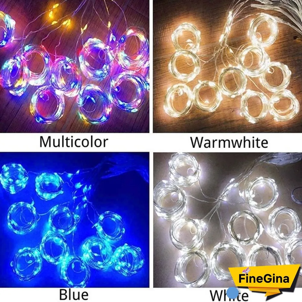 300LED Curtain String Lights 8 Modes with Remote Control Waterproof Fairy Lights Wedding Party Room Christmas Decoration Lights USB Powered