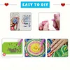 (US Local)Double Sided Special Shape Pear House Diamond Painting LED Light Ornaments