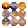 9pcs DIY Wooden Coasters Paint by Numbers Acrylic Painting