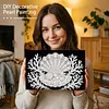 (20x30cm)DIY Seashell Framed Handmade Pearl Painting Art Craft Kit Living Home Decor