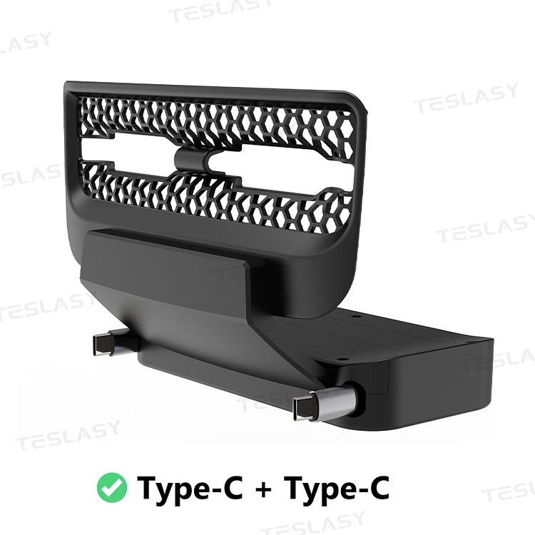 Model 3/Y Rear Seat Air Vent Cover Expansion Dock with Fast Charging