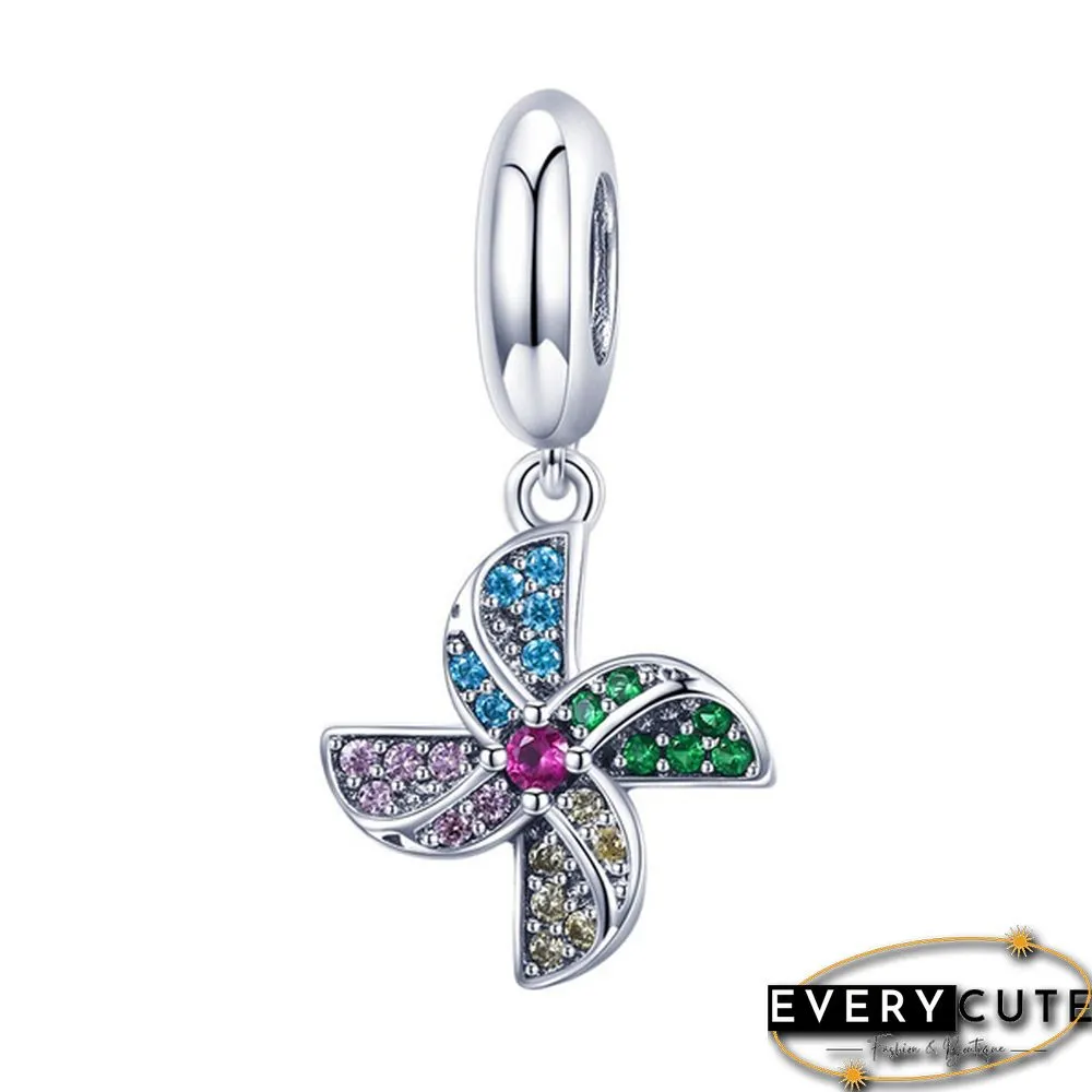 NEW Fashion Jewelry Making 925 Sterling Silver Rainbow bicycle unicorn Butterfly Arrow Heart Pendants for Necklace European charms Silver beads for bracelet DIY Christmas