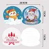 >SALE<12PCS DIY Santa Crystal Ball Diamond Painting Greeting Card Set for Festivals
