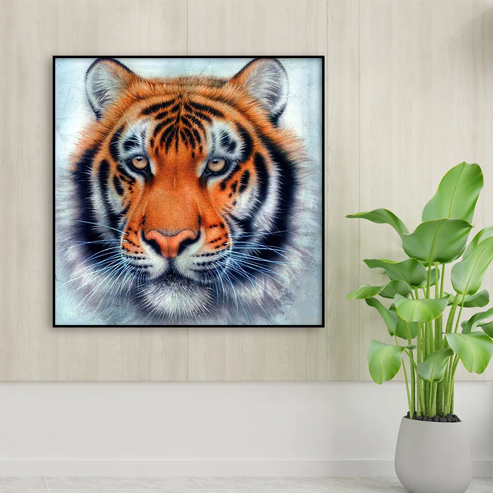 Diamond Painting - Full Round Drill - Tiger(30*30cm)