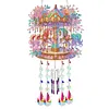 Double Sided Colorful Pattern 5D DIY Crystal Rhinestone Wind Bell Suncatcher Hanging Kits
