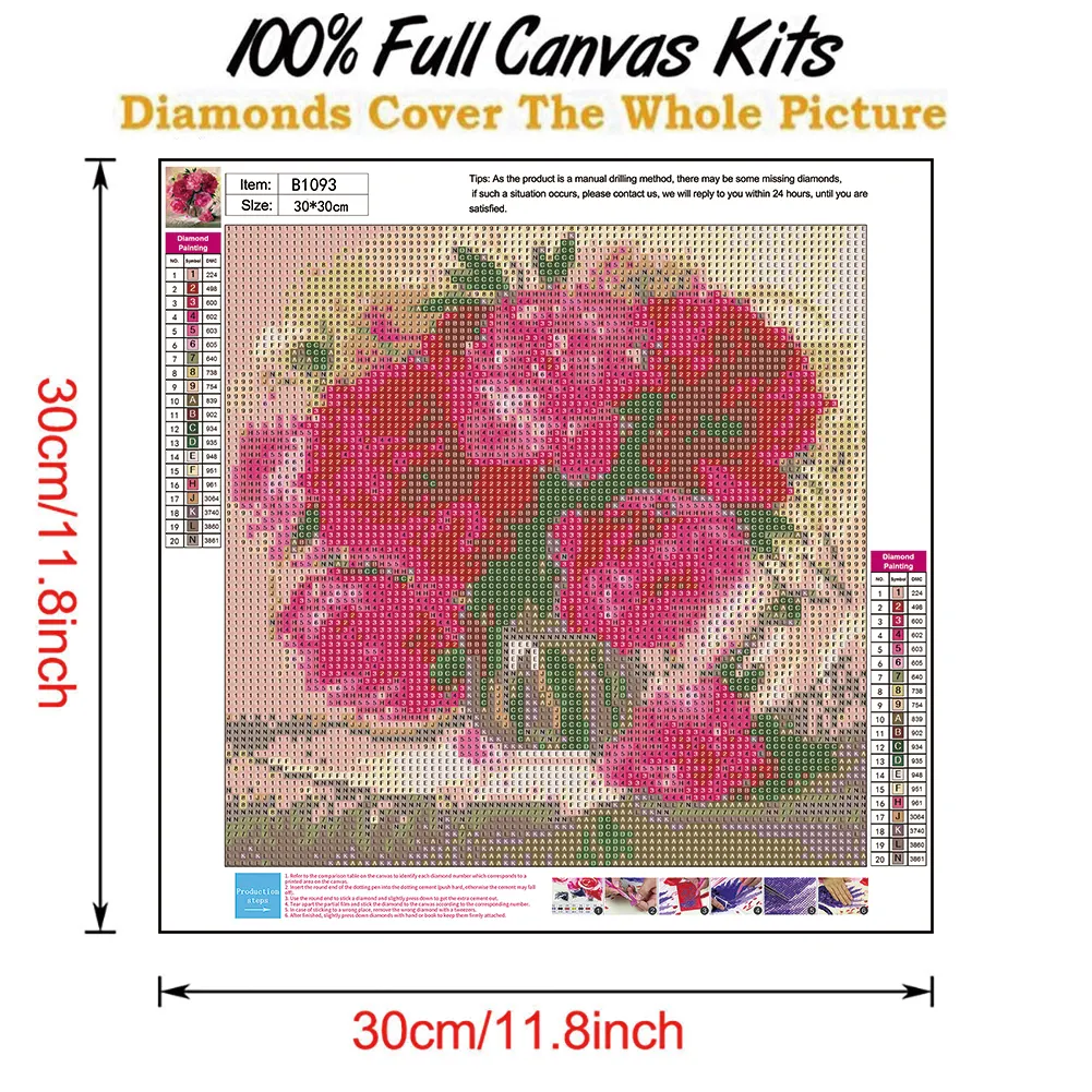 Diamond Painting - Full Round Drill - Flower(30*30cm)