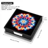 Mandalas Leather Diamond Painting Notecard Box 5D DIY Diamond Art Note Box