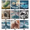 (Multi-Style) Beach Dress Girl-11CT Stamped Cross Stitch 40*40cm/15.75*15.75in