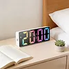 Digital Alarm Clock with LED Display Date Temperature Dimmable Snooze Battery Operated Alarm Clock for Deep Sleepers Kids Elderly Home Office