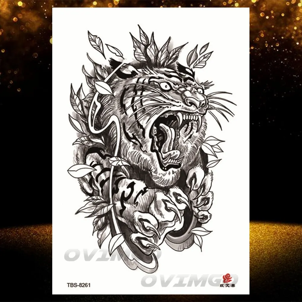 Sdrawing Lotus Flower Temporary Tattoos Fake Jewelry 3D Beauty Rose Tattoo Sexy Body Art Arm Painting Tatoo Sticker For Women