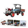 Old-fashioned Walking Tractor Model Alloy Simulation Collection Car Model