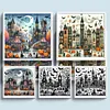 (Multi-Style) Halloween House-11CT Stamped Cross Stitch 50*50cm/19.69*19.69in