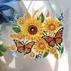 (US Local)DIY Acrylic Special Shaped Diamond Painting Flower Ornament Hanging Kit