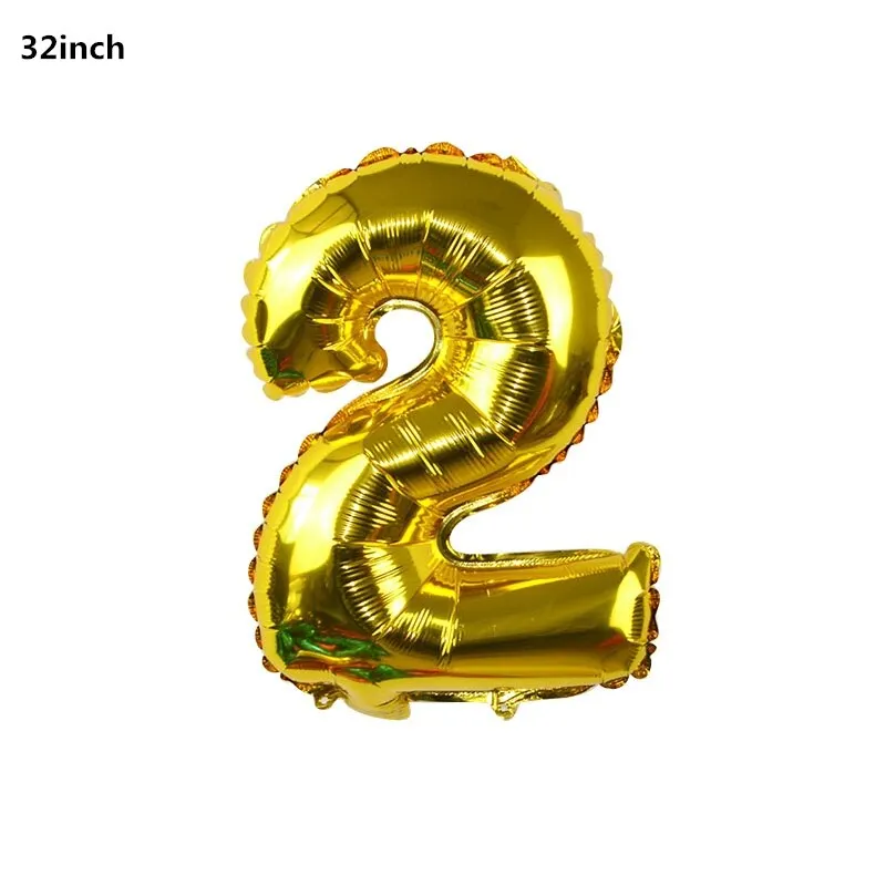 Black Gold Happy Birthday Banner Balloons Helium Number Foil Balloon for Baby Boy Kids Adult 18 30 Birthday Party Decorations