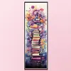 (Stamped/Counted) Stack Of Books With Flowers - 11CT Cross Stitch 30*80cm/11.81*31.5in(Big Size)