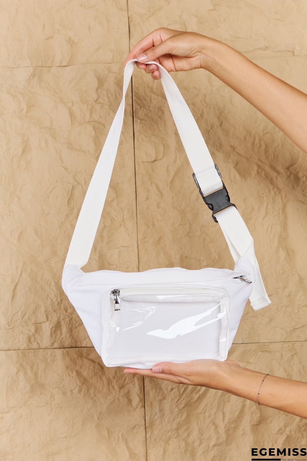 Fame Travel Buddy Clear Zipper Pocket Fanny Pack Bag | EGEMISS